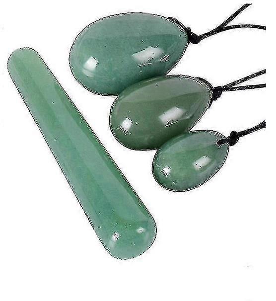 Massage Stones,3 Pcs/set Yoni Egg Natural Jade Eggs Set Kegel Exercise Pelvic Floor Muscels Libido Strengthen Egg Balls By