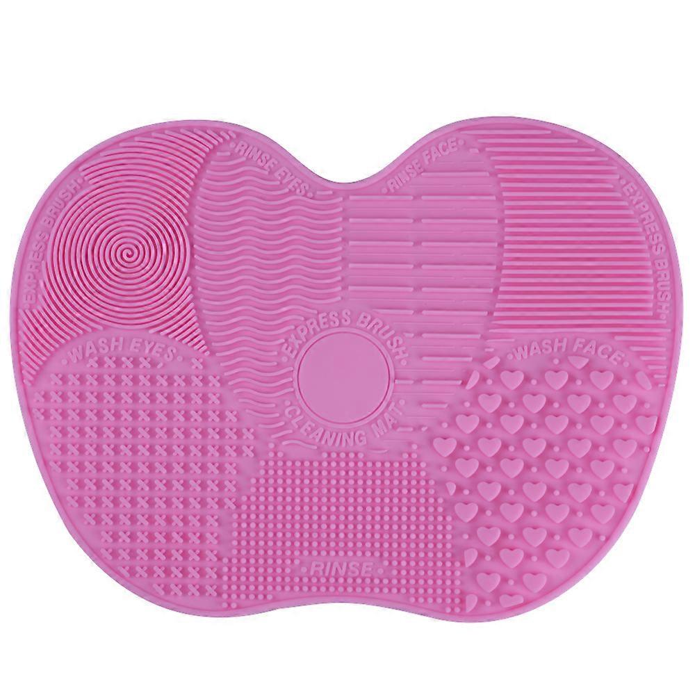Silicone Makeup Brush Cleaning Mat (Pink)