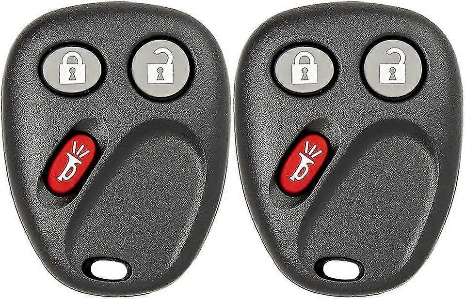 New Replacement Keyless Remote Car Key Fob for Select Silverado Tahoe Sierra Yukon Suburban Hummer Sierra Vehicles That Use FCC LHJ011 (black)(2pcs)