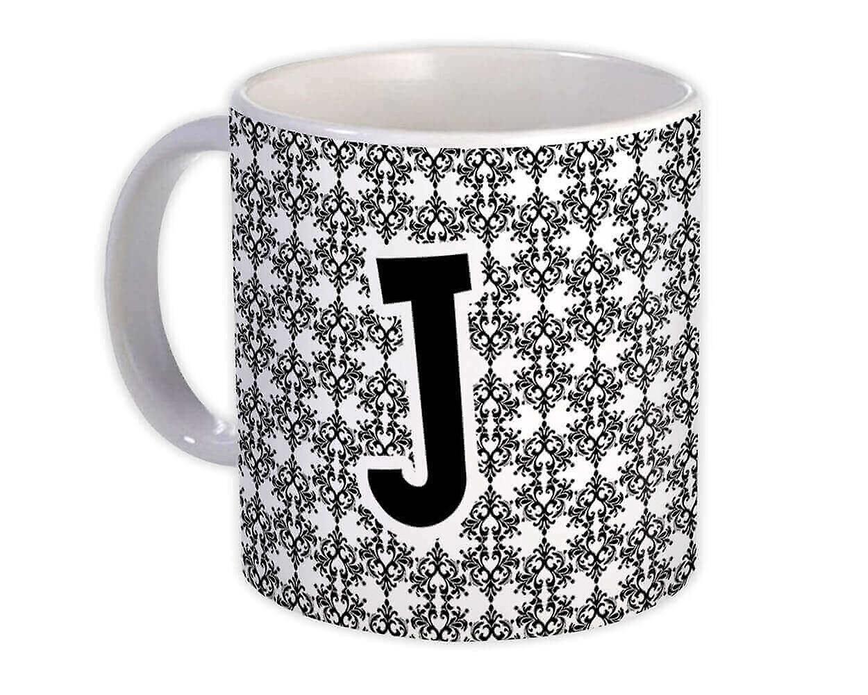 Hediye Kupa: Monogram Harf J Alfabesi