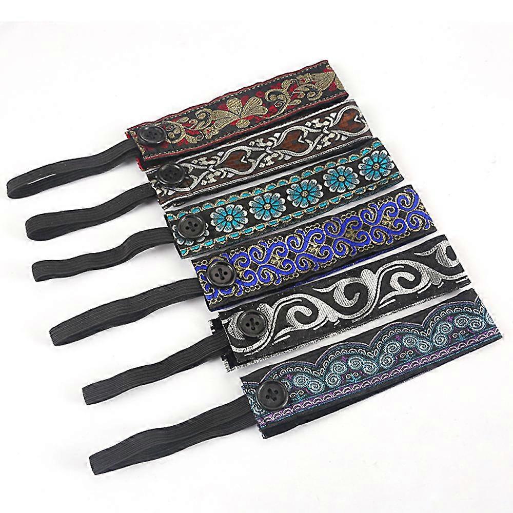 Headbands with Buttons for Face Cover - Non-Slip Velvet-Lined Headbands with Buttons for Nurses and Healthcare Workers