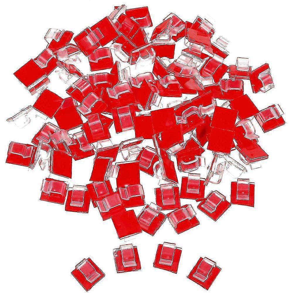 20-pack White Self-adhesive mini cable holder