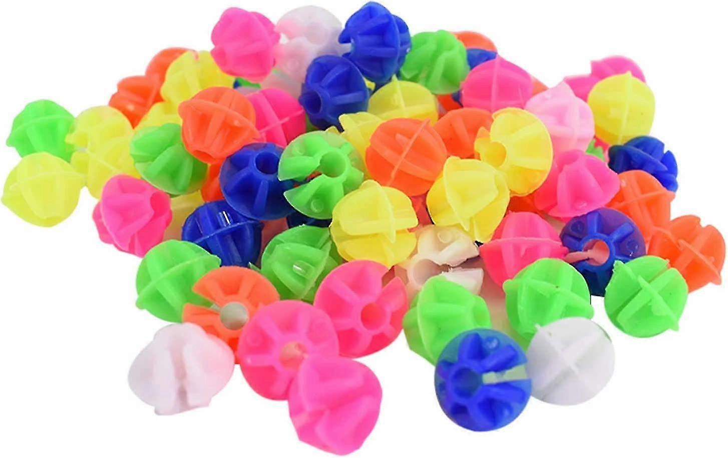 72 colorful beads for bicycle spokes.