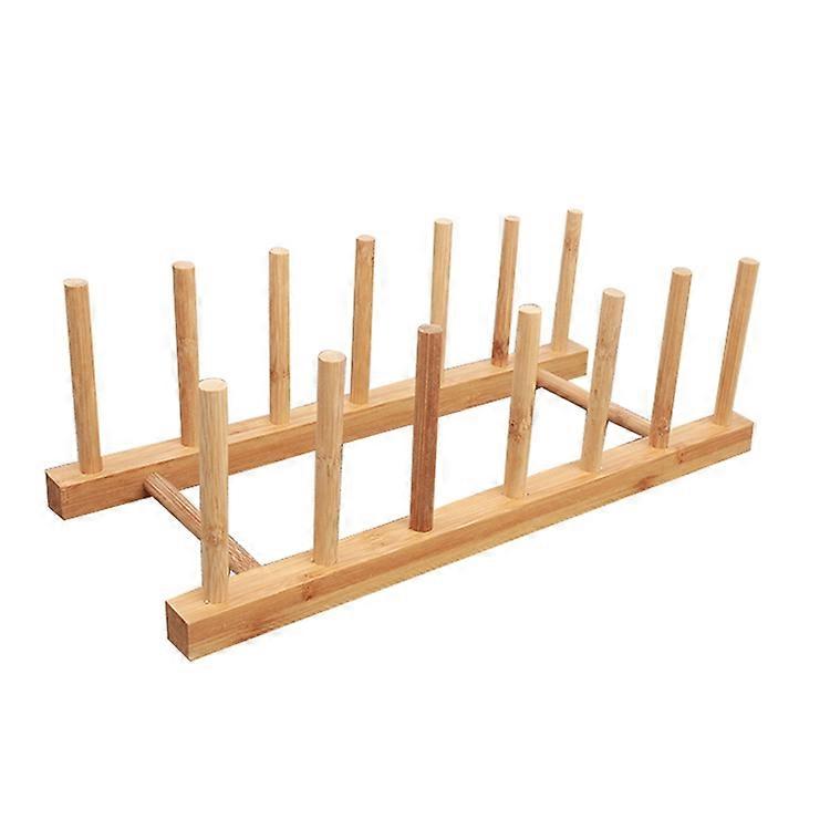 Solid Wood Dish Drip Rack Plate Holder, Size: 30x12x10cm