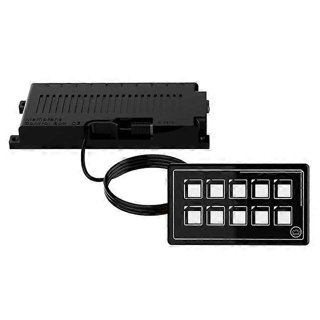 Car Universal 10P Membrane Control Switch Panel with Backlight Module LED Touch Electronic Accessories USB Cable IP67 Waterproof
