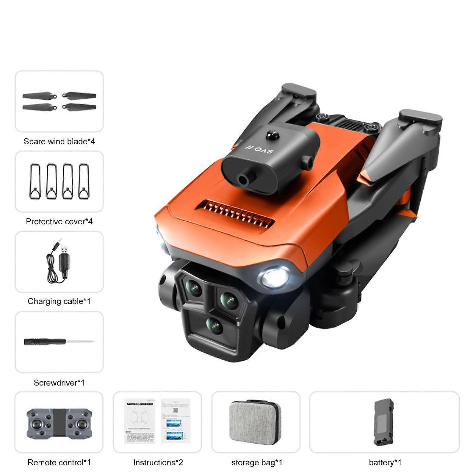 K6Max Mini Drone 4K Professinal Three Cameras Wide Angle Optical Flow Locali