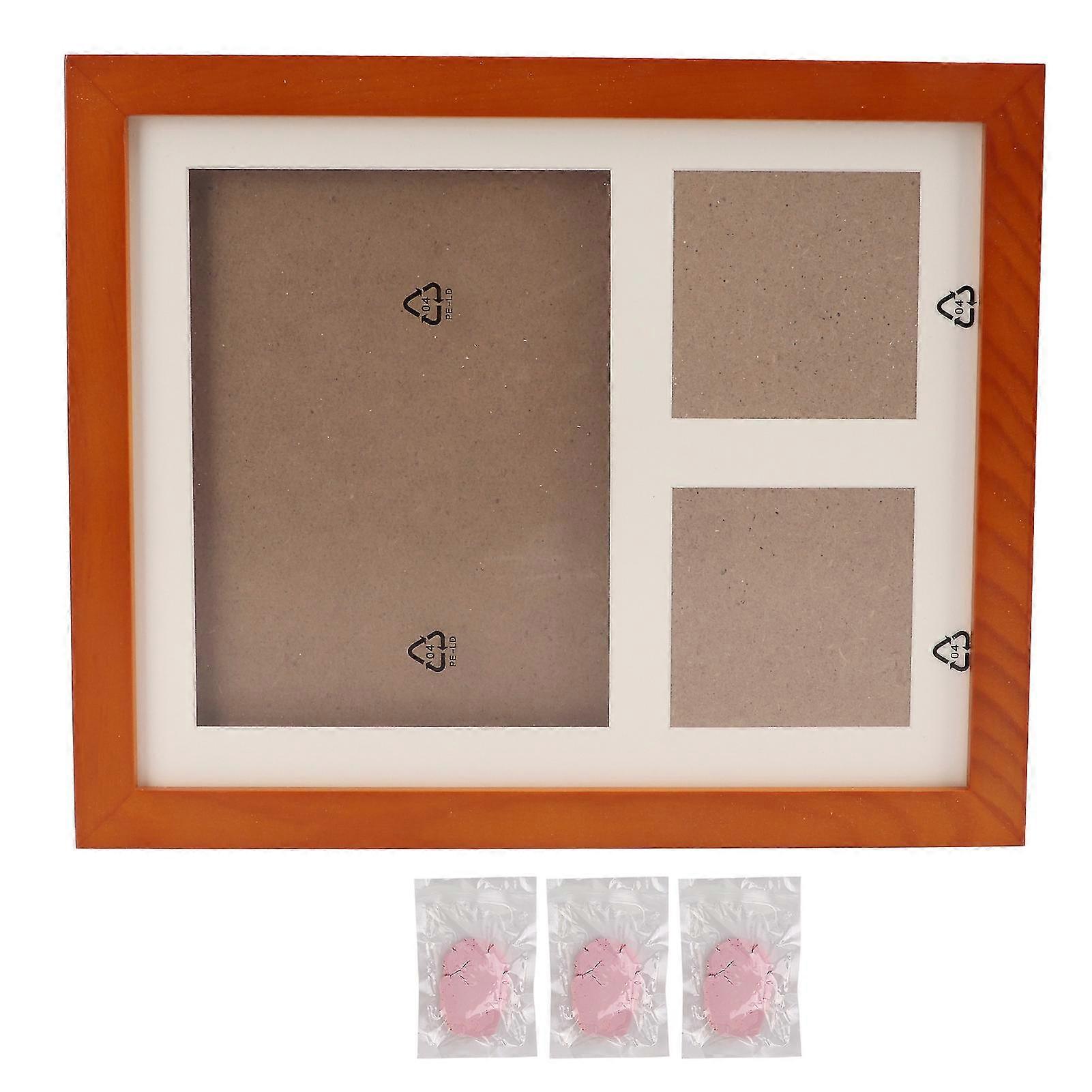 DIY Pet Paw Print Frame Kit - Unique Keepsake for Dog and Cat Lovers (Includes Pink Ink Pad) YX