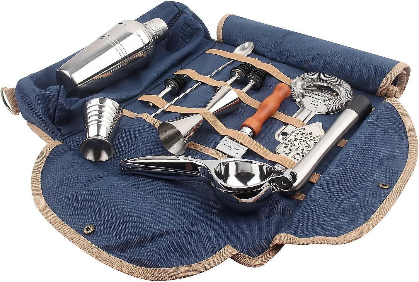 Bartender Bag, Bartender Travel Bag Portable Roll Bartender Tool Bag Case