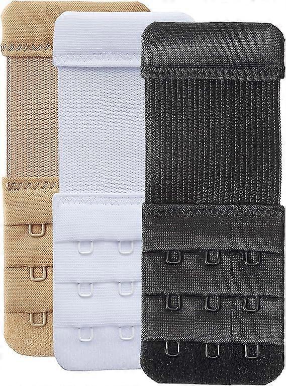 Women's Bra Extender 3 Hooks Soft Comfort Bra Extender, 3 Pack