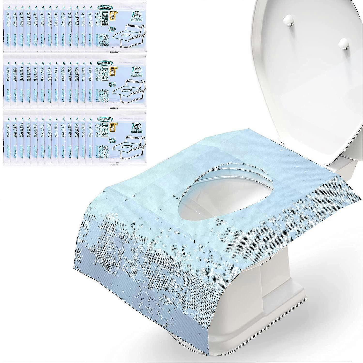 Couvertures de siège de toilette jetables extra large imperméables à l’eau, 30pack xxf