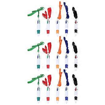 8x Elastische Stift-Lanyards Mit Federzug – Anti-Verlust-Band Für Touch Stifte