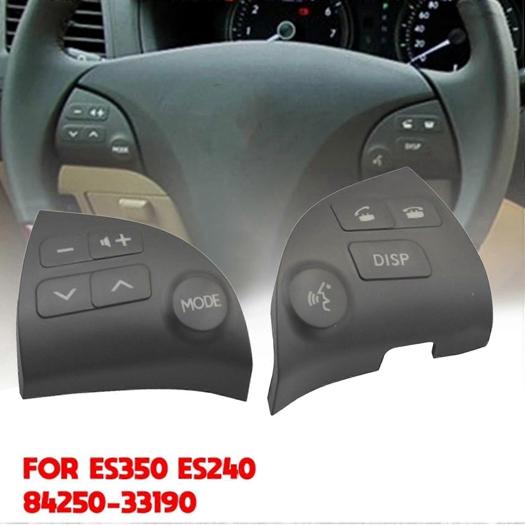 2Pcs Multifunctional Bluetooth Speaker Button Switch for Toyota Lexus ES350 Steering Wheel Button 84250-33190 A