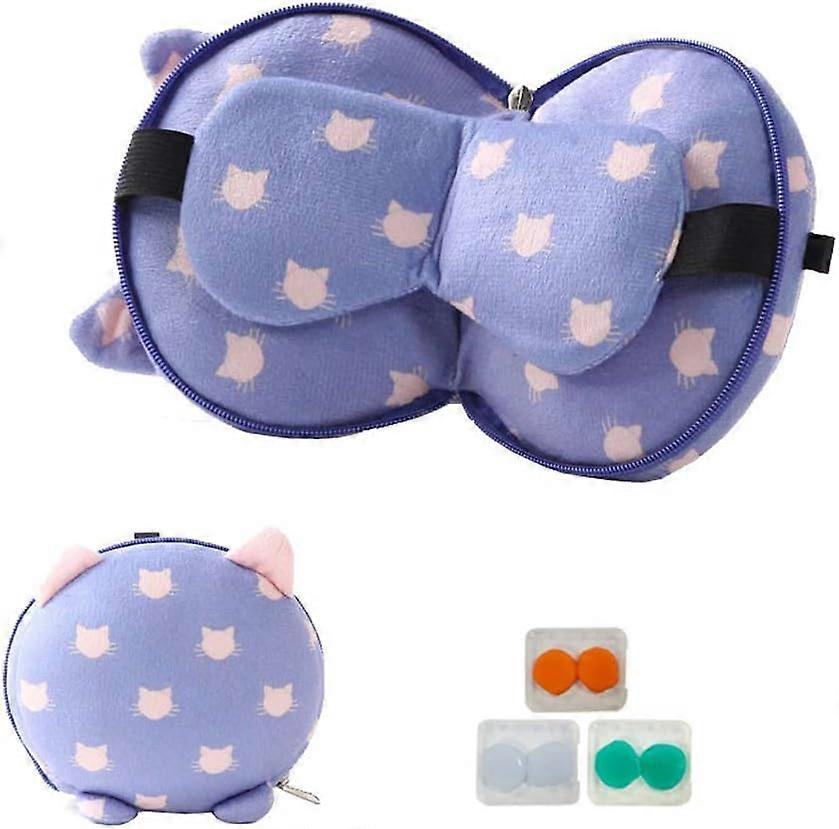 2-in-1 Neck Pillow(earplugs not included)