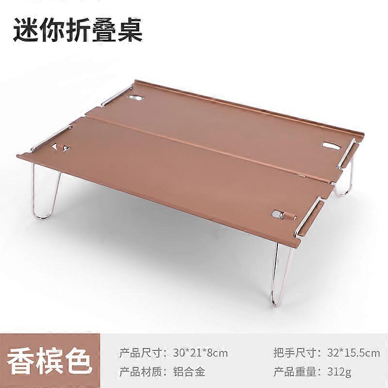 Light folding folding campsite, mini alloy table with transport bag, outdoor picnic office