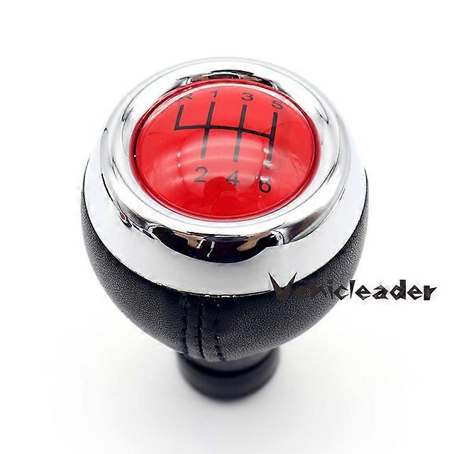 5/6 Speed Car Gear Shift Knob Stick Manual Gear Shifter Leather Red Cover Knob For BMW MINI COOPER R56 R57 R58 R59 R60 R61