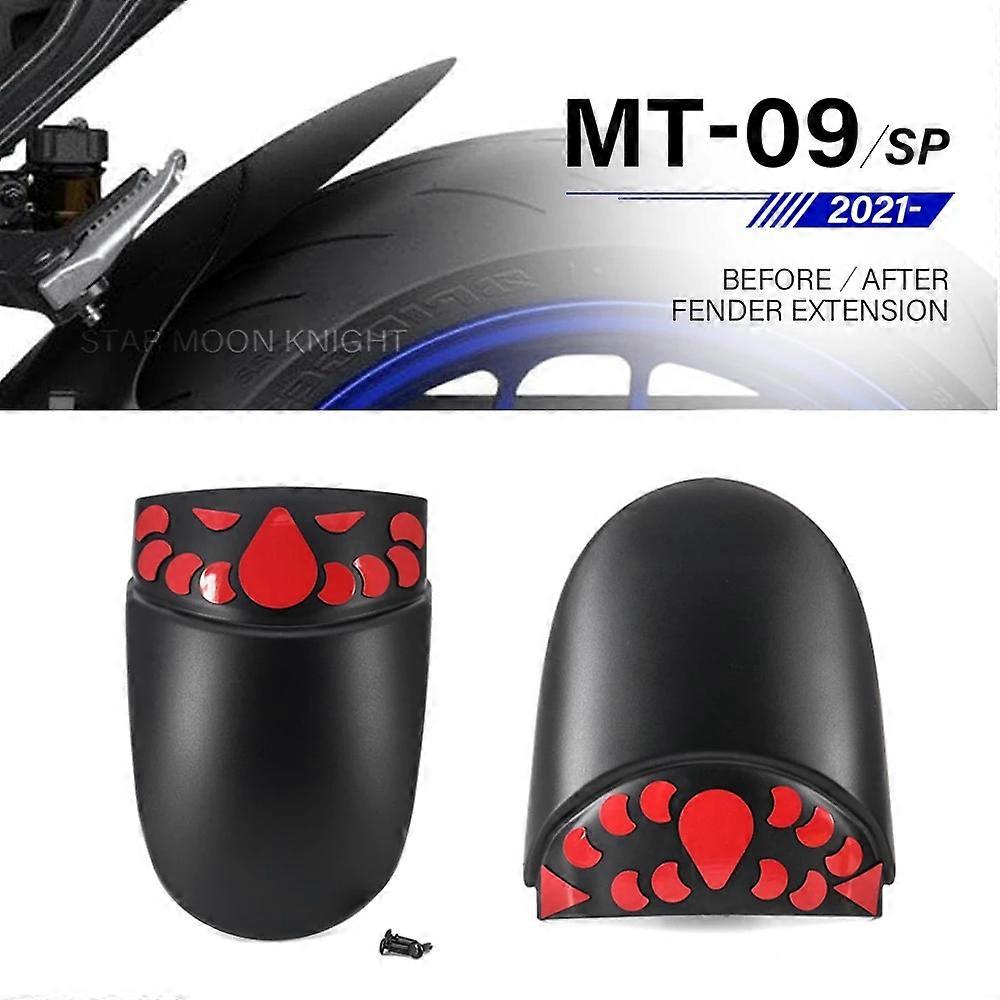 For YAMAHA MT09 MT-09 MT 09 SP 2021 2022 - Motorcycle Accessories Front / Rear Fender Mudguard Extender Hugger Extension Refit
