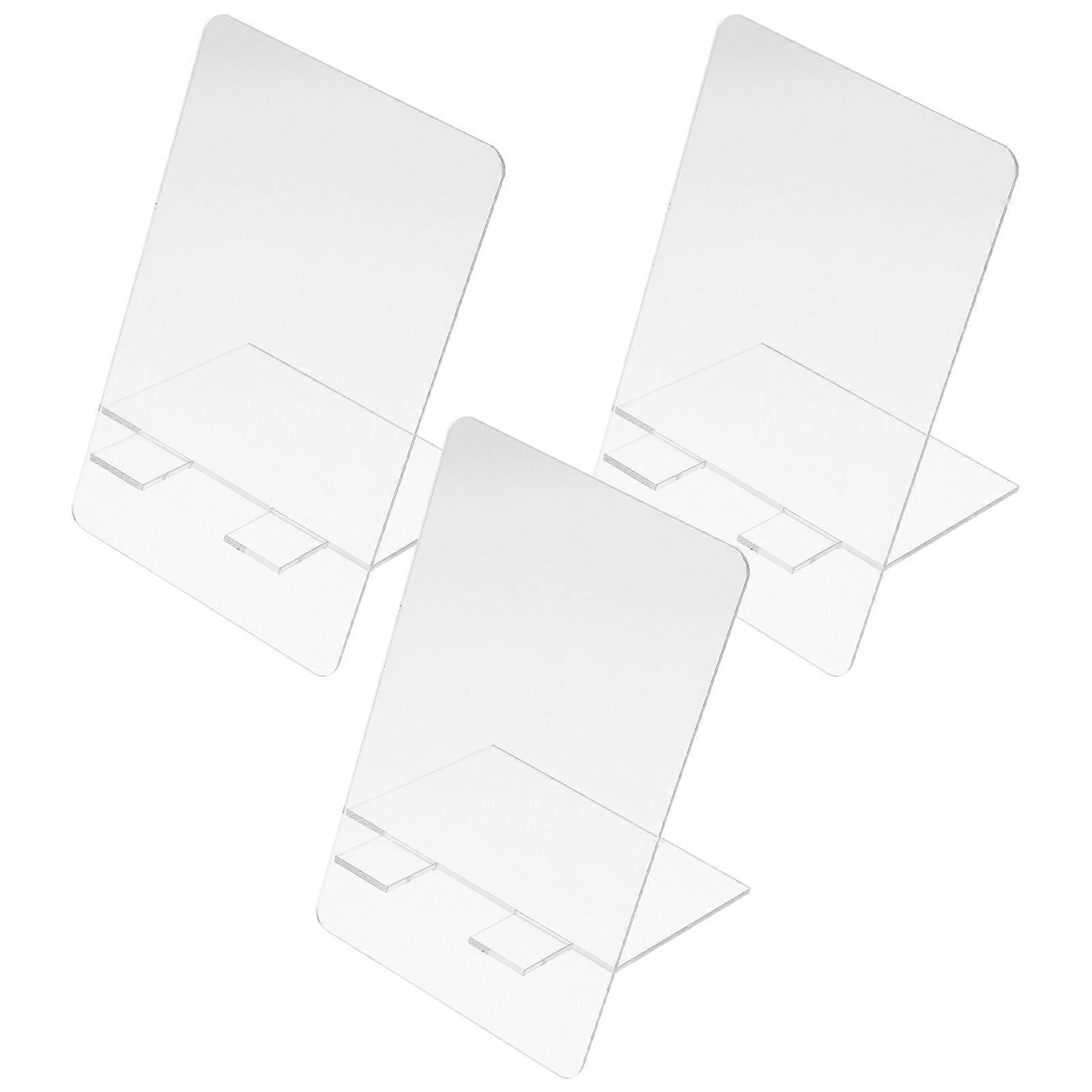 3Pcs Acrylic Memo Writing Board Transparent Acrylic Message Board Erasable Writing Board
