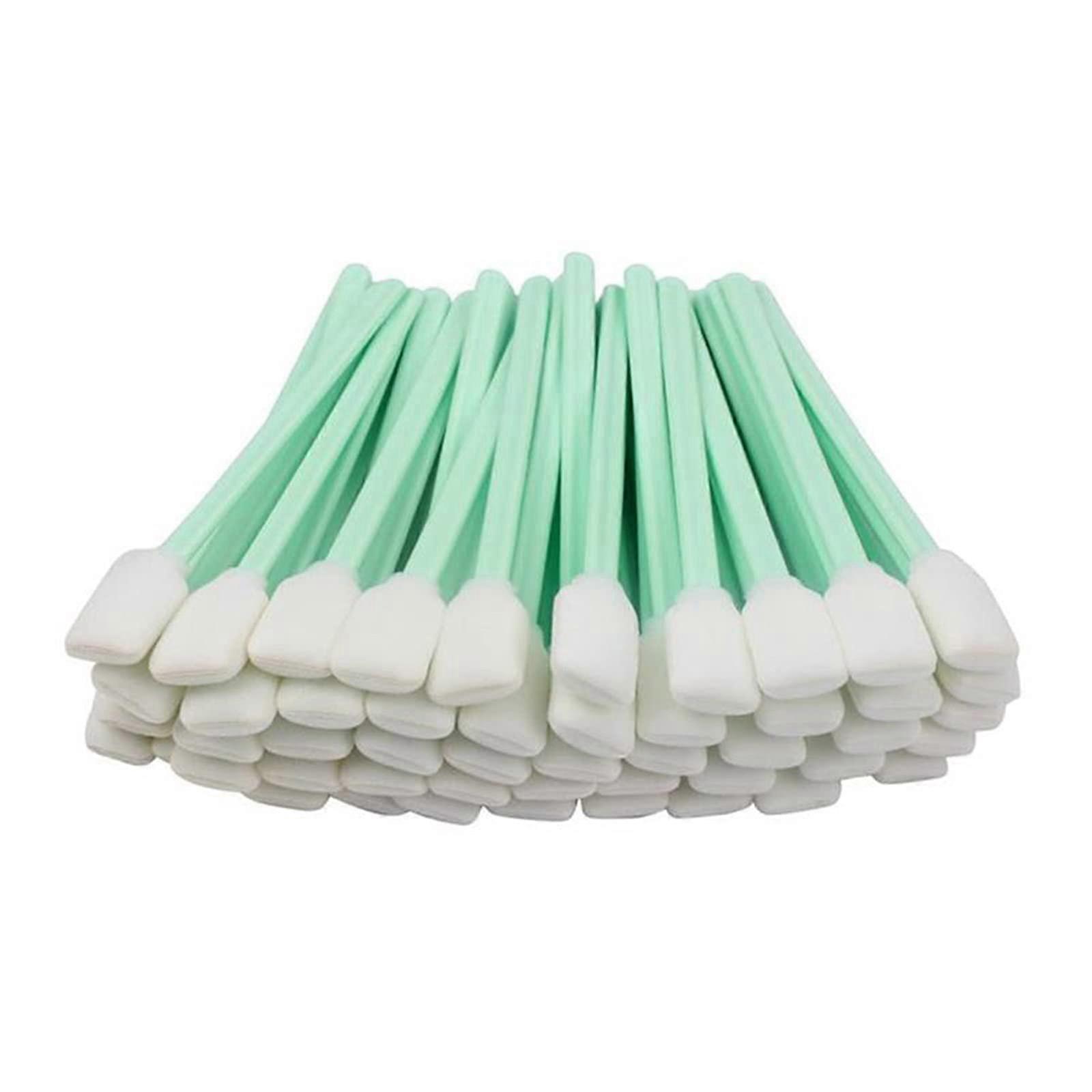 100Pcs Foam Tip Sponge Cleaning Swabs Dust Free