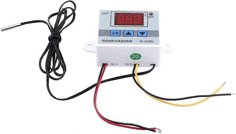 LINJOU 1Pcs Digital Temperature Controller Thermostat Control Switch with Probe(DC12V)