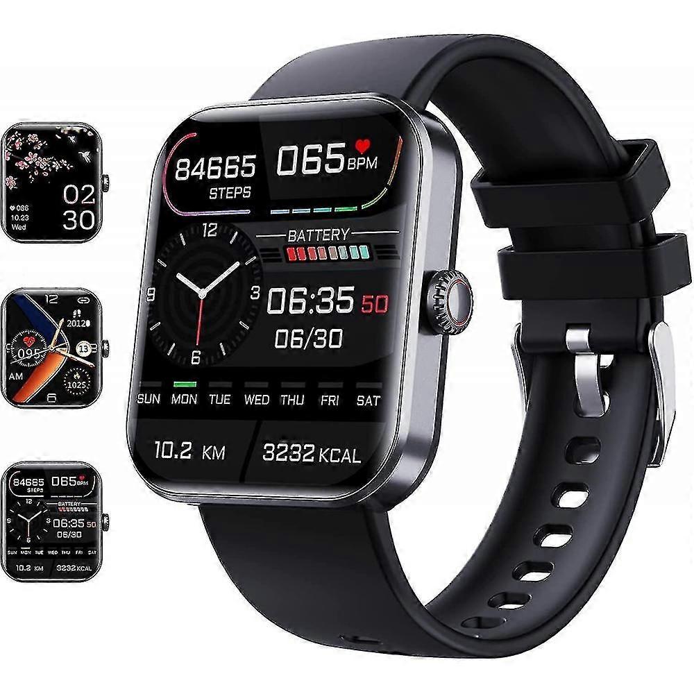 Kan Şekeri İzleme Smartwatch, Erkekler Kadınlar İçin Kan Basıncı ile Fitness Takipçisi Akıllı Saat LPK