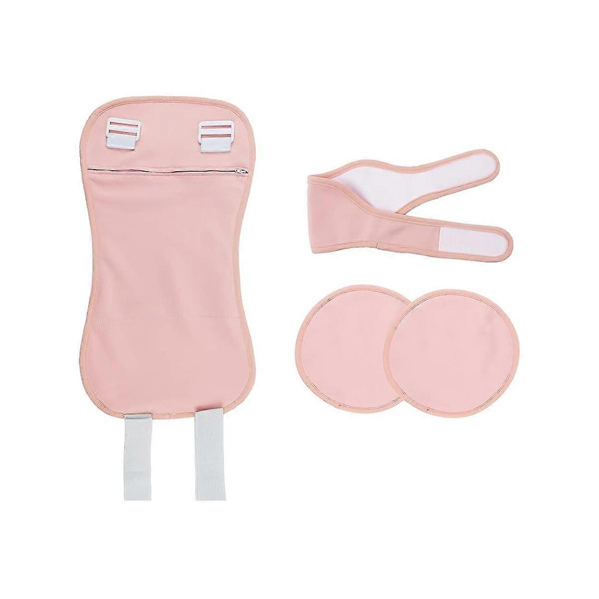 Adjustable Pack Kit Organic Pack Wrap for Waist Neck and Breasts,Reusable Packs-Pink