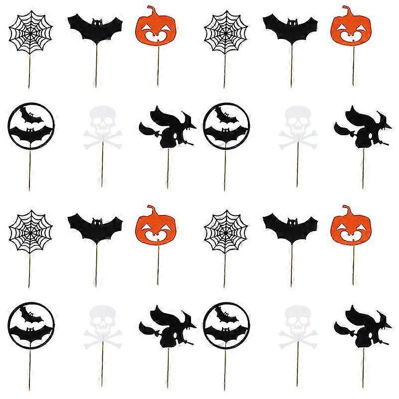 24pcs Halloween Cake Topper