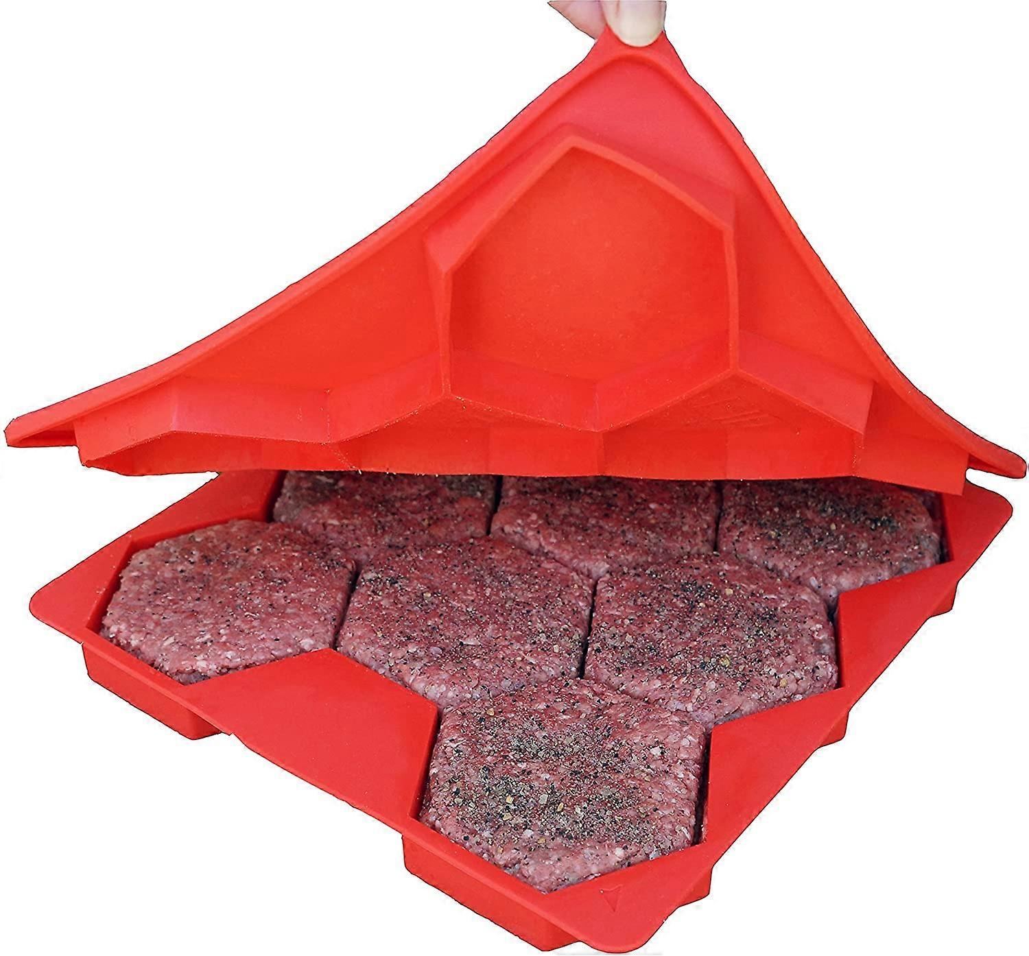 Innovative 8 in 1 Burger Press and Freezer Container