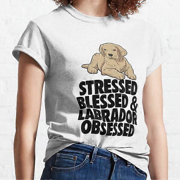 Stressed Blessed & Labrador Obsessed Classic Tričko-RK24203