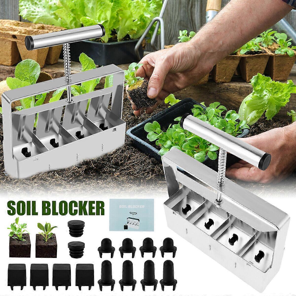 Soil Blocker 2 Zoll Manueller Soil Block Maker Handheld Seed Block Maker Tool