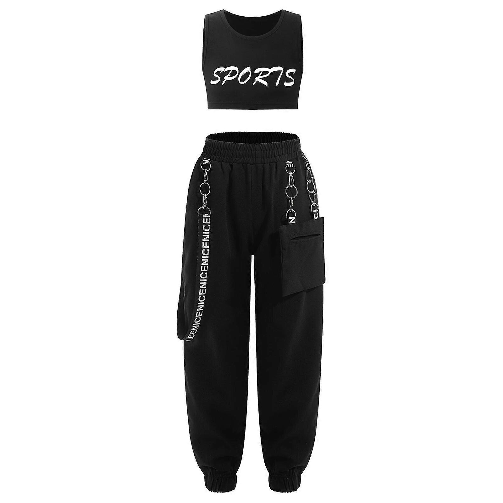Girls jazz dance costumes girl tall waist midriff fashion runway studio photography is western style suits children clothing