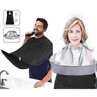 2pcs Haarschneiden Cape und Bart Bib, Haarschnitt Cape Hair Catcher für Erwachsene / Kinder