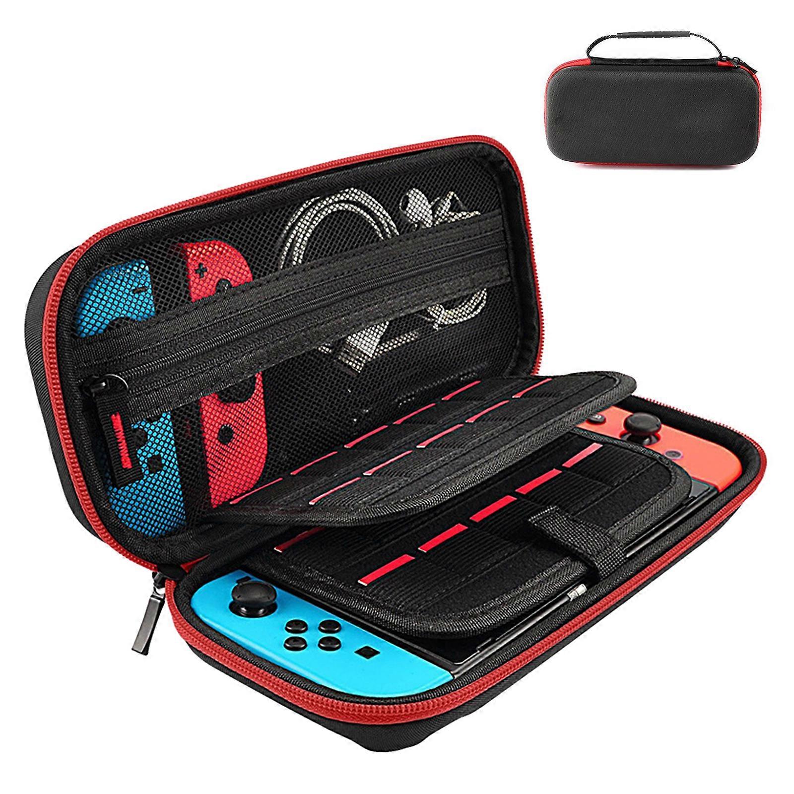 Best Seller Hard Shell Case Fit for Nintendo Switch Game Console Includes Game Card Holders 20% Off