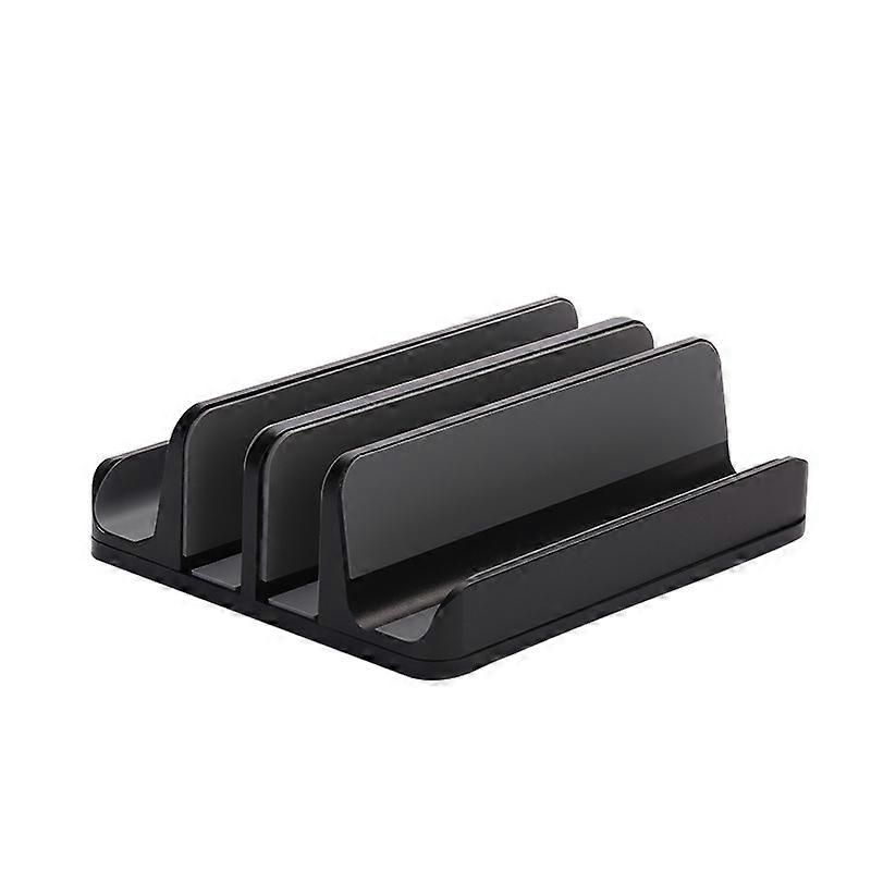 Double-slot Adjustable Vertical Laptop Stand Designed Desktop Holder