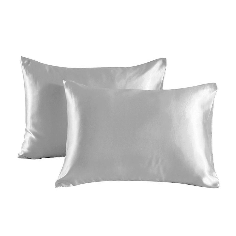 Satin Pillow Cases Set of 2 Soft Breathable Smooth Cooling Pillowcase