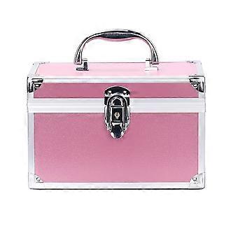 Cosmetic Organizer Box Portable Make Up Case Scatola di immagazzinaggio chiudibile a chiave per gioielli e strumenti di trucco
