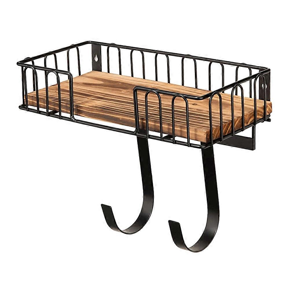 Wall Mount Hanger with Shelf  Removable Hook  Wall Hanger Key Storage Hook