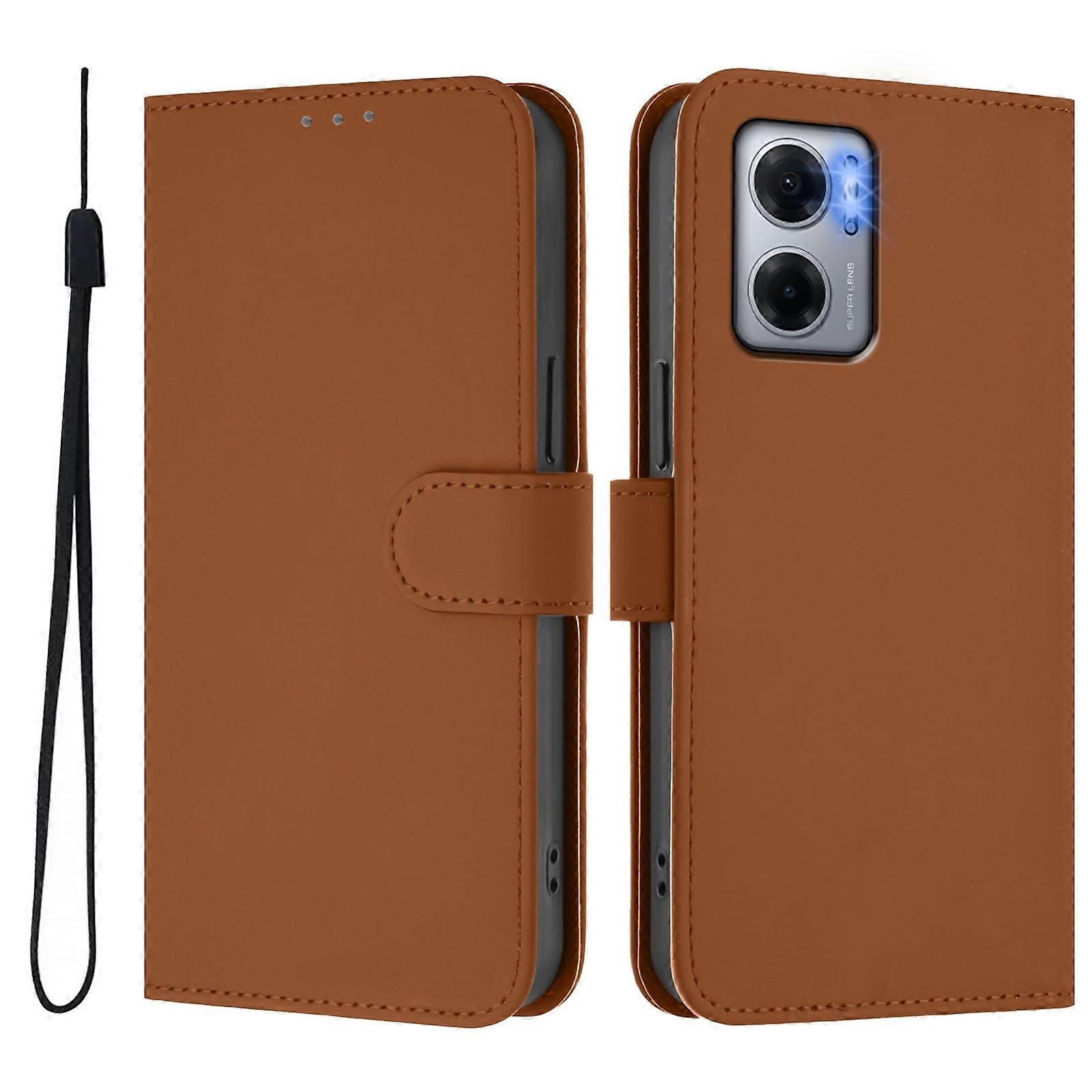 Solid Color PU Case For Redmi 10 5G / Note 11E 5G