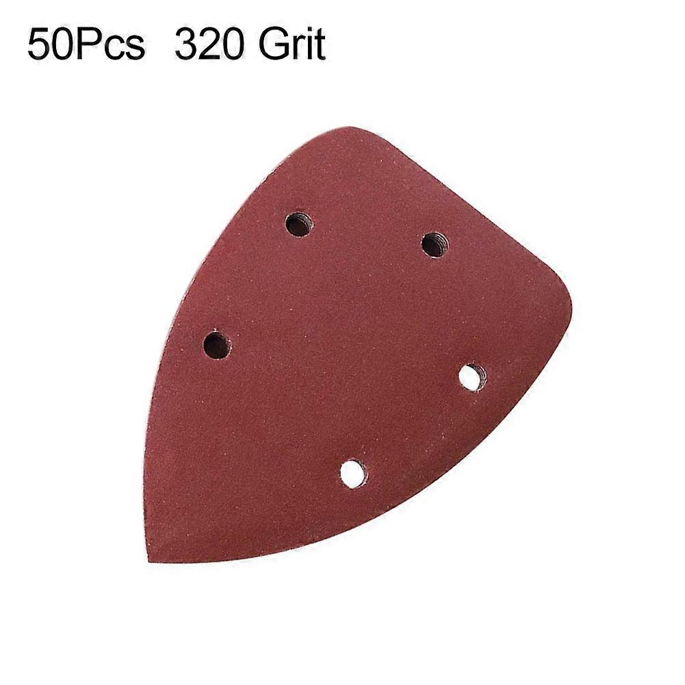 50/100Pcs 40-320 Grit Triangle Polishing Sandpaper Buffering Sanding Disc Sheets QinHai
