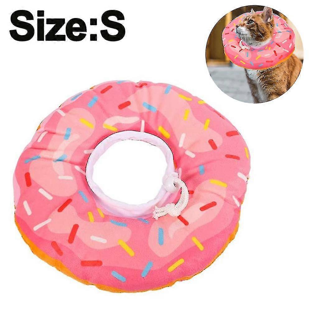 Doughnut Elizabeth Circle Adjustable Soft Pet E-collar Neck Collar Circle For Cat Small Dog