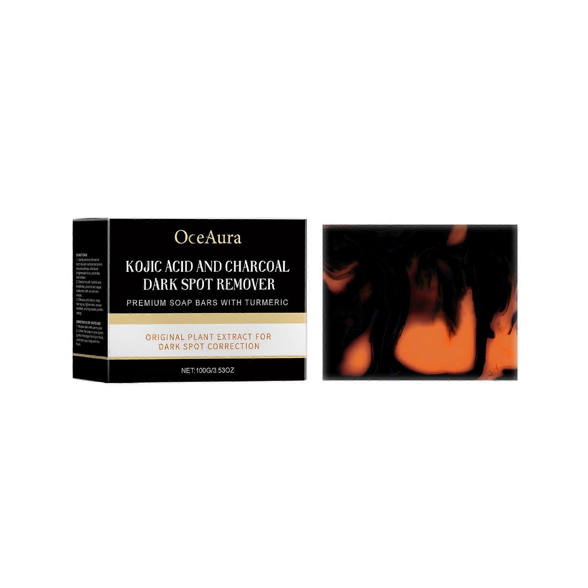 Kojic Acid charcoal cleansing bath soapDark Spot Remover for Body or Face Washgently cleans skin and moisturizes body soap