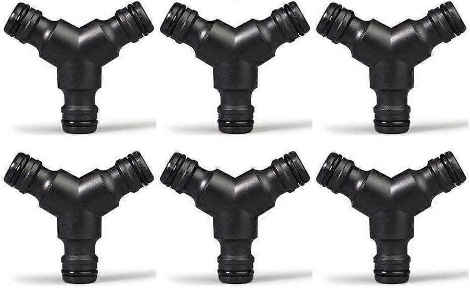 البلاستيك المفاجئة على خرطوم الفاصل (3 طريقة) Y ذكر حديقة خرطوم موصل Y المناسب 6 حزمة