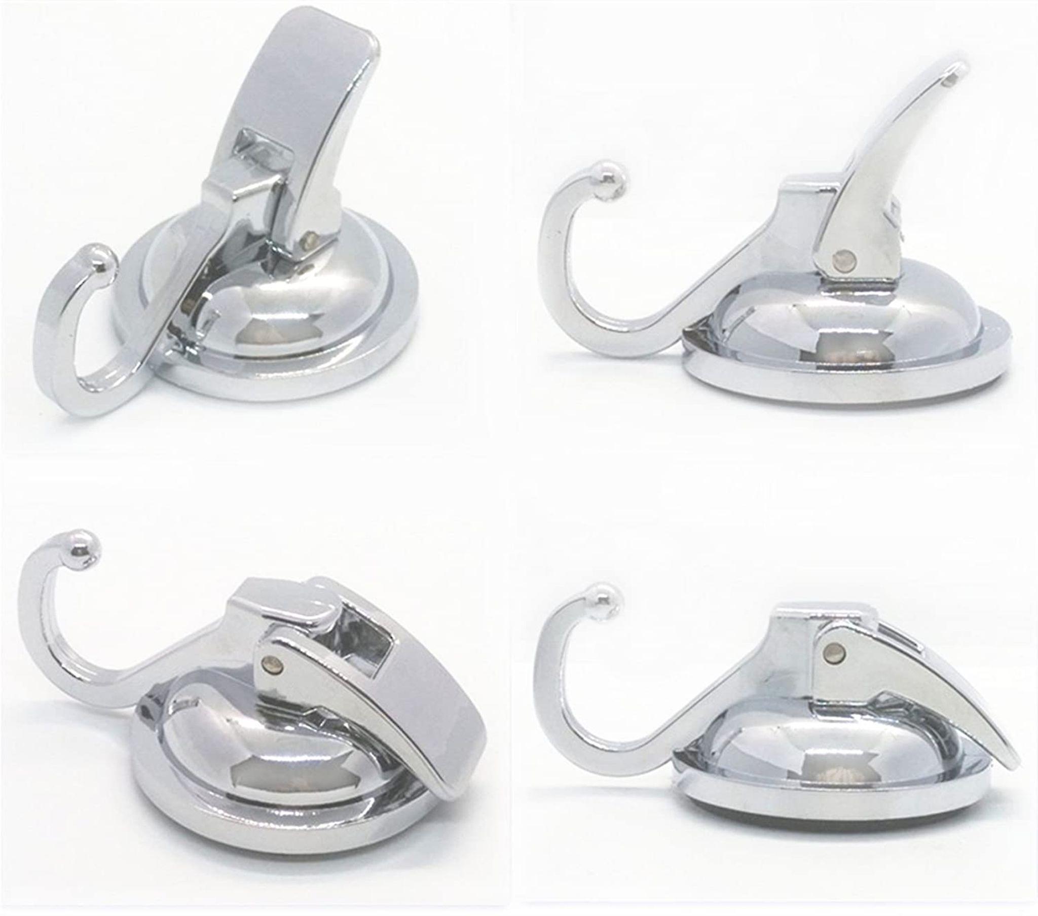 Crochets à Ventouse Pour Salle De Bain, Adaptés Aux Fenêtres, Portes Et Murs En Verre Lot De 6 Noir 95989806