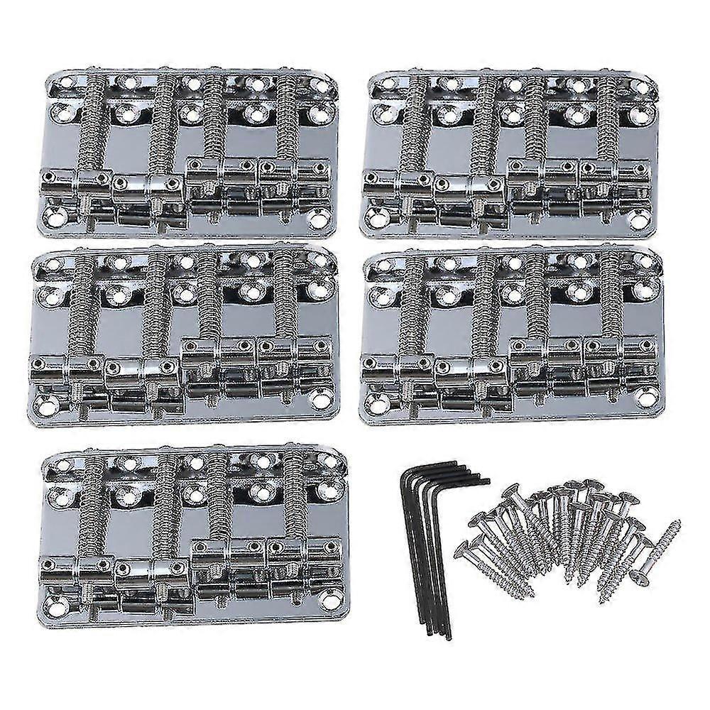 5 Piece Metal 4-string Brid With Wrench Mount Screws Replacement