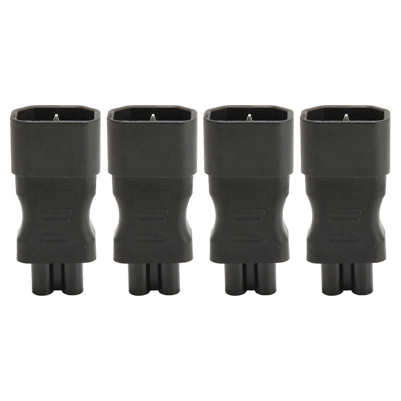 4pcs IEC320 C14 to IEC320 C5 Power Adapter Professional Copper Computer Power Adapter for PDU Chassis Power Supply