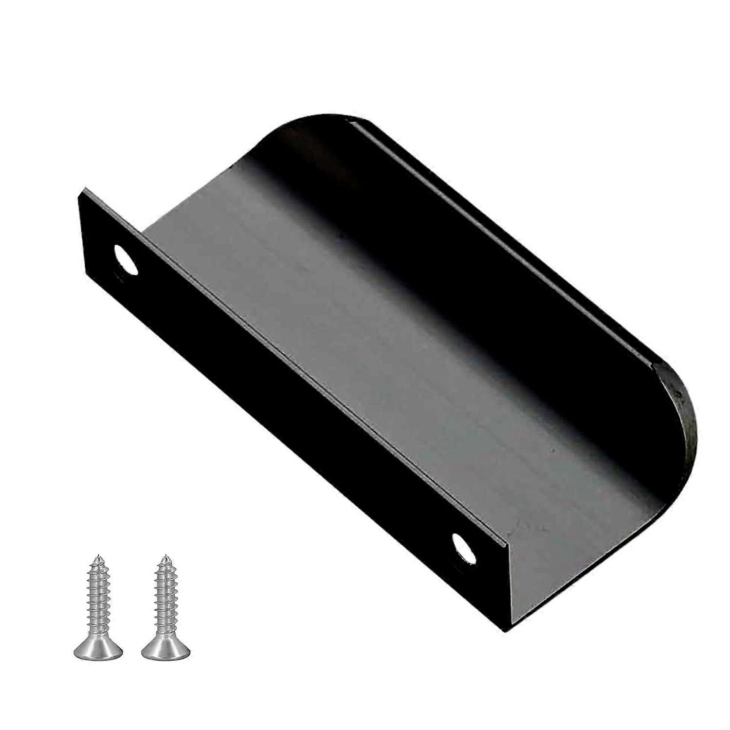 Finger Pull Cabinet Handle Rustproof Polished Surface Rounded Edge Finger Cabinet Pull Concealed