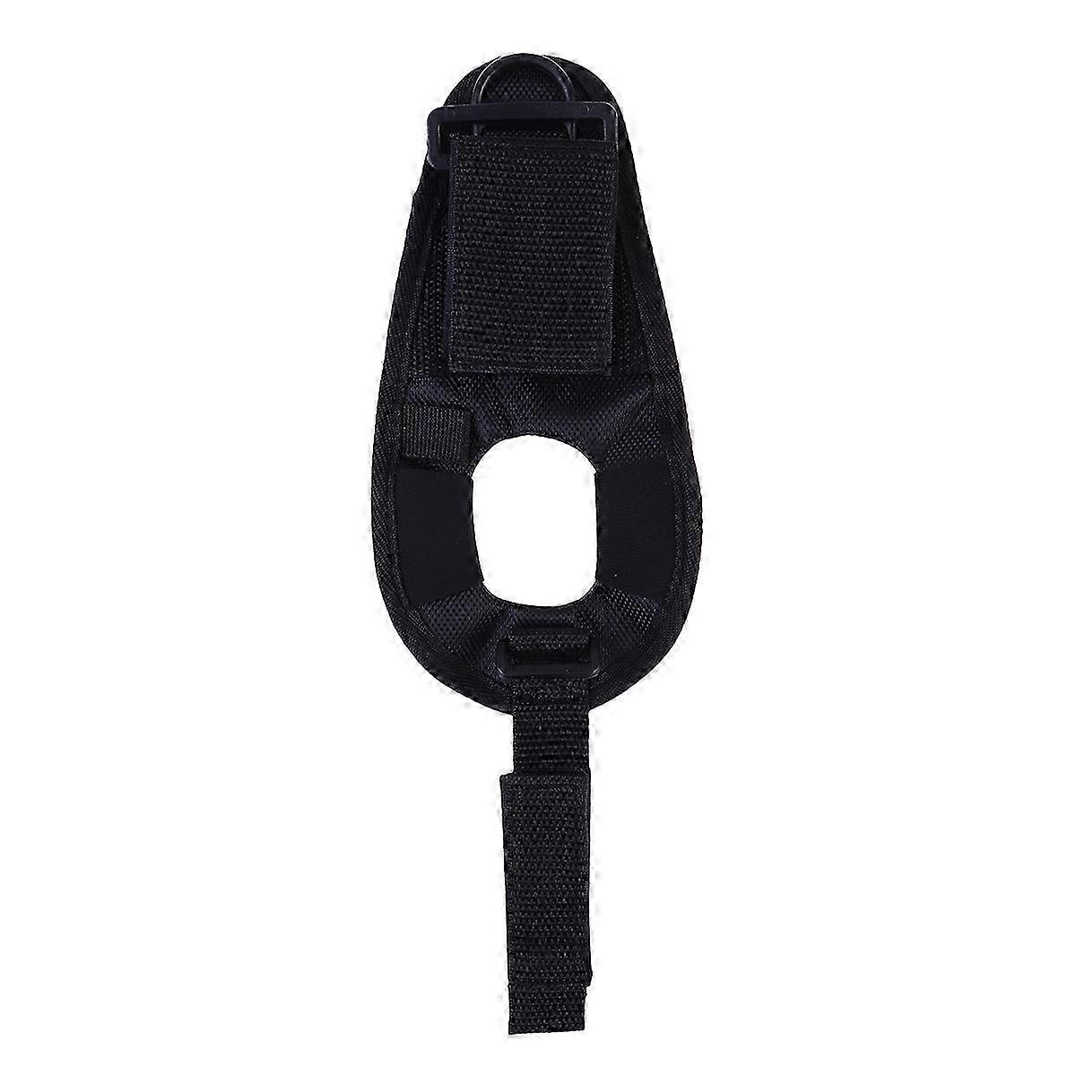 الغوص تحت الماء مصباح يدوي الشعلة اليد الحرة حامل الضوء نايلون قفاز قابل للتعديل حزام المعصم أسود (ملصق من النوع A)