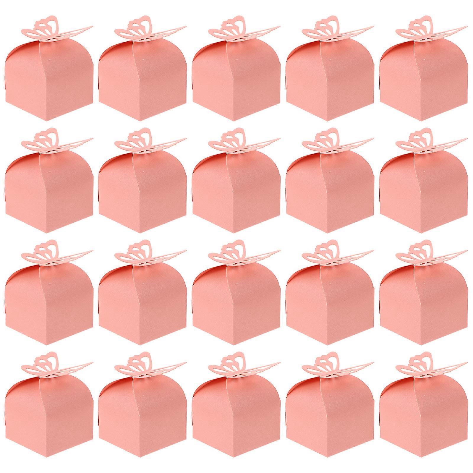 50pcs Paper Craft Wedding Candy Boxes Small Gift Boxes Butterflies Paper Boxes