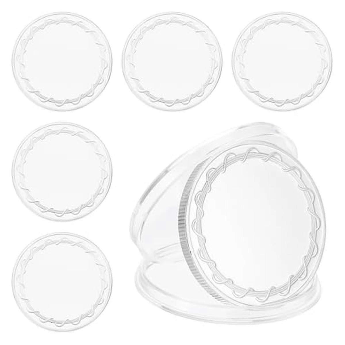 6 قطع عملات معدنية فارغة للنقش ، 40 مم فراغات عملة معدنية النقش بالليزر الفراغات مخصص التحدي العملات المعدنية بولي