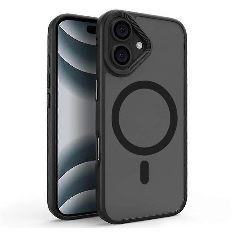 Compatible For iPhone 16 Case Compatible with MagSafe Skin-Touch Anti-Drop TPU+PC Phone Cover