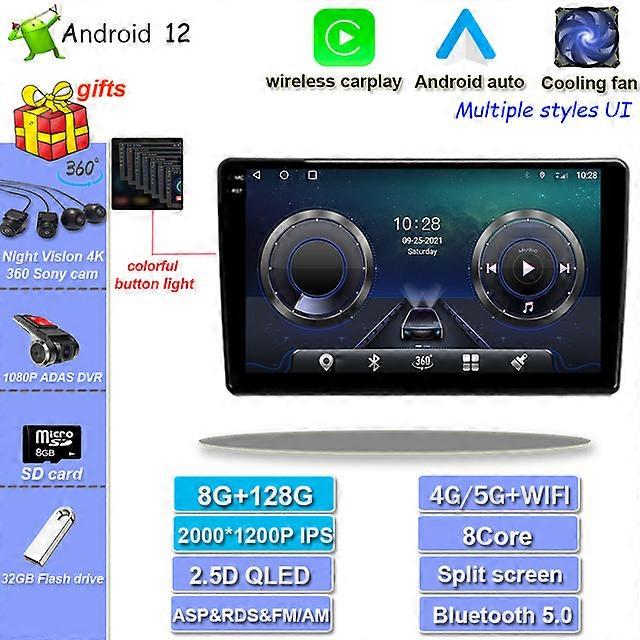 carplay 9 pollici Android 11 per Peugeot 308 T9 308S 2013 - 2017 IPS Multimedia Video Stereo Lettore dvd per auto Audio per autoradio